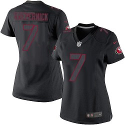 Limited Women's Colin Kaepernick Black Jersey - #7 Football San Francisco 49ers Impact