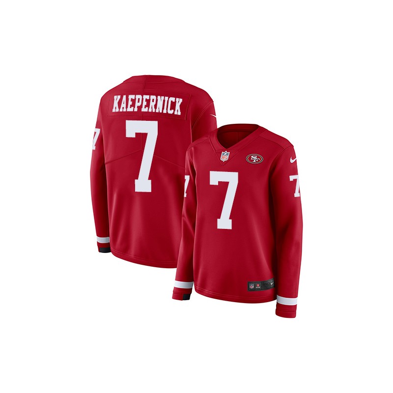 اشكال الاظافر الطبيعية Limited Women's Colin Kaepernick Red Jersey - #7 Football San Francisco  49ers Therma Long Sleeve Size S اشكال الاظافر الطبيعية