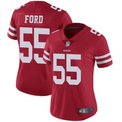 Limited Women's Dee Ford Red Home Jersey - #55 Football San Francisco 49ers Vapor Untouchable
