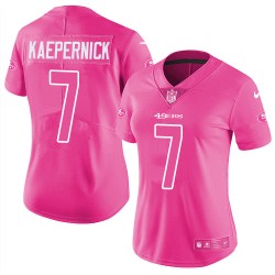 Limited Women's Colin Kaepernick Pink Jersey - #7 Football San Francisco 49ers Rush Fashion