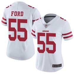 Limited Women's Dee Ford White Road Jersey - #55 Football San Francisco 49ers Vapor Untouchable