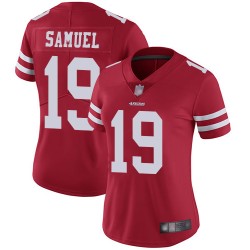 Limited Women's Deebo Samuel Red Home Jersey - #19 Football San Francisco 49ers Vapor Untouchable