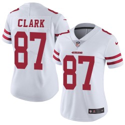 Limited Women's Dwight Clark White Road Jersey - #87 Football San Francisco 49ers Vapor Untouchable