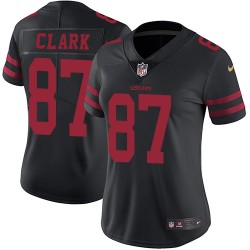 Limited Women's Dwight Clark Black Alternate Jersey - #87 Football San Francisco 49ers Vapor Untouchable