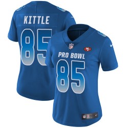 Limited Women's George Kittle Royal Blue Jersey - #85 Football San Francisco 49ers NFC 2019 Pro Bowl