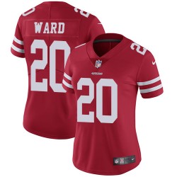 Limited Women's Jimmie Ward Red Home Jersey - #20 Football San Francisco 49ers Vapor Untouchable