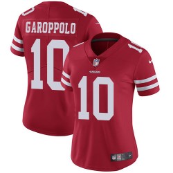 Limited Women's Jimmy Garoppolo Red Home Jersey - #10 Football San Francisco 49ers Vapor Untouchable
