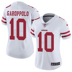 Limited Women's Jimmy Garoppolo White Road Jersey - #10 Football San Francisco 49ers Vapor Untouchable
