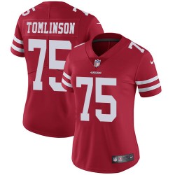 Limited Women's Laken Tomlinson Red Home Jersey - #75 Football San Francisco 49ers Vapor Untouchable