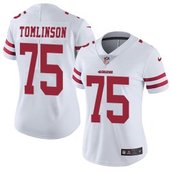 Limited Women's Laken Tomlinson White Road Jersey - #75 Football San Francisco 49ers Vapor Untouchable