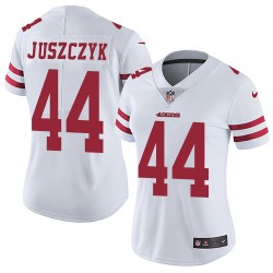 Limited Women's Kyle Juszczyk White Road Jersey - #44 Football San Francisco 49ers Vapor Untouchable