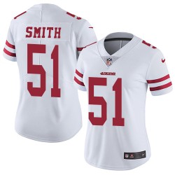 Limited Women's Malcolm Smith White Road Jersey - #51 Football San Francisco 49ers Vapor Untouchable