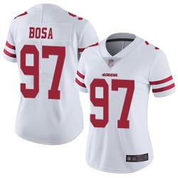 Limited Women's Nick Bosa White Road Jersey - #97 Football San Francisco 49ers Vapor Untouchable