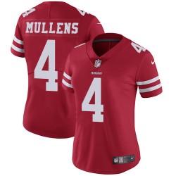 Limited Women's Nick Mullens Red Home Jersey - #4 Football San Francisco 49ers Vapor Untouchable