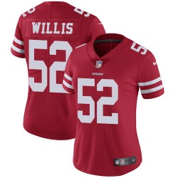Limited Women's Patrick Willis Red Home Jersey - #52 Football San Francisco 49ers Vapor Untouchable