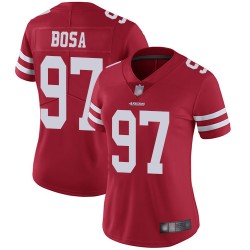 Limited Women's Nick Bosa Red Home Jersey - #97 Football San Francisco 49ers Vapor Untouchable