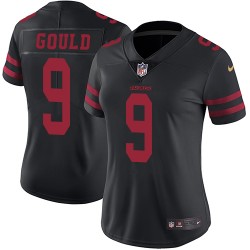 Limited Women's Robbie Gould Black Alternate Jersey - #9 Football San Francisco 49ers Vapor Untouchable