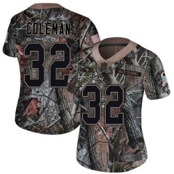 Limited Women's Tevin Coleman Camo Jersey - #26 Football San Francisco 49ers Rush Realtree