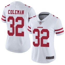 Limited Women's Tevin Coleman White Road Jersey - #26 Football San Francisco 49ers Vapor Untouchable