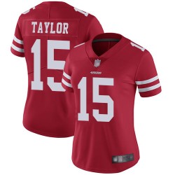 Limited Women's Trent Taylor Red Home Jersey - #15 Football San Francisco 49ers Vapor Untouchable