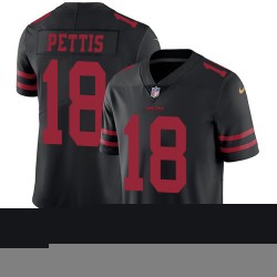 Limited Youth Dante Pettis Black Alternate Jersey - #18 Football San Francisco 49ers Vapor Untouchable