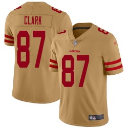 Limited Youth Dwight Clark Gold Jersey - #87 Football San Francisco 49ers Inverted Legend