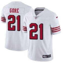 Limited Youth Frank Gore Black Jersey - #21 Football San Francisco 49ers Rush Vapor Untouchable