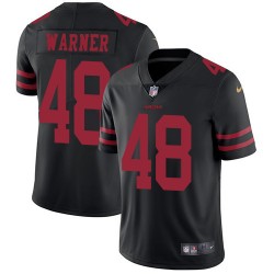 Limited Youth Fred Warner Black Alternate Jersey - #54 Football San Francisco 49ers Vapor Untouchable
