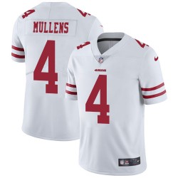 Limited Youth Nick Mullens White Road Jersey - #4 Football San Francisco 49ers Vapor Untouchable
