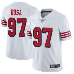 Limited Youth Nick Bosa White Jersey - #97 Football San Francisco 49ers Rush Vapor Untouchable