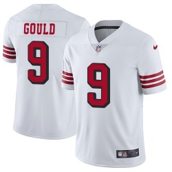 Limited Youth Robbie Gould White Jersey - #9 Football San Francisco 49ers Rush Vapor Untouchable
