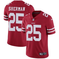 Limited Youth Richard Sherman Red Home Jersey - #25 Football San Francisco 49ers Vapor Untouchable