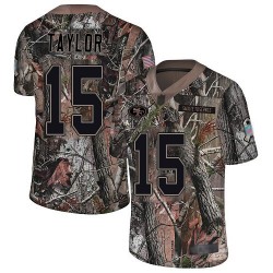 Limited Youth Trent Taylor Camo Jersey - #15 Football San Francisco 49ers Rush Realtree
