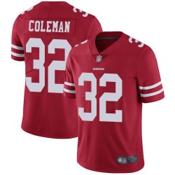 Limited Youth Tevin Coleman Red Home Jersey - #26 Football San Francisco 49ers Vapor Untouchable