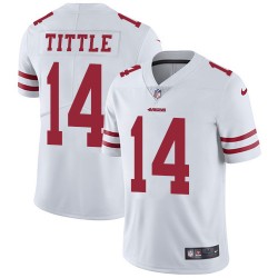 Limited Youth Y.A. Tittle White Road Jersey - #14 Football San Francisco 49ers Vapor Untouchable
