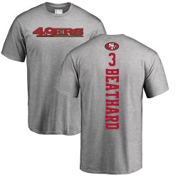 C. J. Beathard Ash Backer - #3 Football San Francisco 49ers T-Shirt