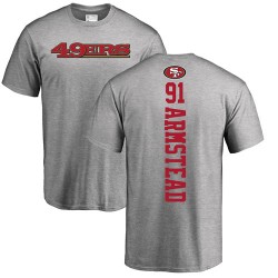 Arik Armstead Ash Backer - #91 Football San Francisco 49ers T-Shirt