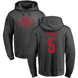 Bradley Pinion Ash One Color - #5 Football San Francisco 49ers Pullover Hoodie