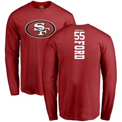 Dee Ford Red Backer - #55 Football San Francisco 49ers Long Sleeve T-Shirt