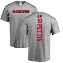 Dante Pettis Ash Backer - #18 Football San Francisco 49ers T-Shirt
