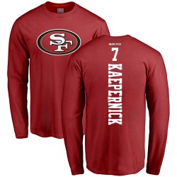 Colin Kaepernick Red Backer - #7 Football San Francisco 49ers Long Sleeve T-Shirt
