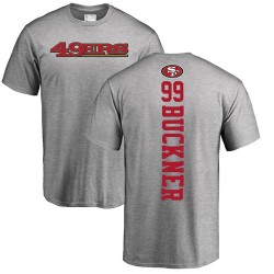 DeForest Buckner Ash Backer - #99 Football San Francisco 49ers T-Shirt