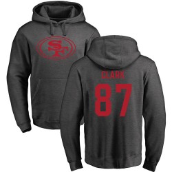 Dwight Clark Ash One Color - #87 Football San Francisco 49ers Pullover Hoodie
