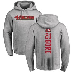 Frank Gore Ash Backer - #21 Football San Francisco 49ers Pullover Hoodie