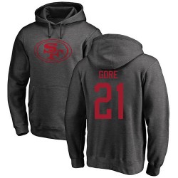 Frank Gore Ash One Color - #21 Football San Francisco 49ers Pullover Hoodie