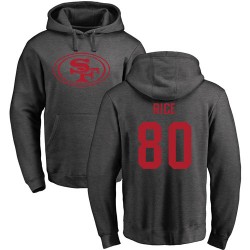 Jerry Rice Ash One Color - #80 Football San Francisco 49ers Pullover Hoodie