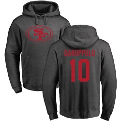 Jimmy Garoppolo Ash One Color - #10 Football San Francisco 49ers Pullover Hoodie