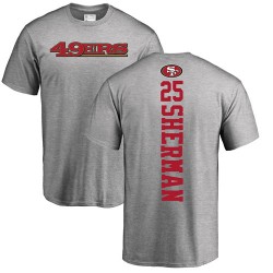 Richard Sherman Ash Backer - #25 Football San Francisco 49ers T-Shirt
