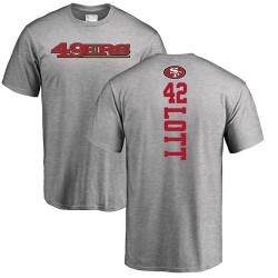 Ronnie Lott Ash Backer - #42 Football San Francisco 49ers T-Shirt