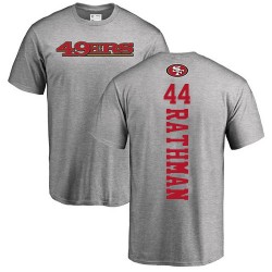 Tom Rathman Ash Backer - #44 Football San Francisco 49ers T-Shirt